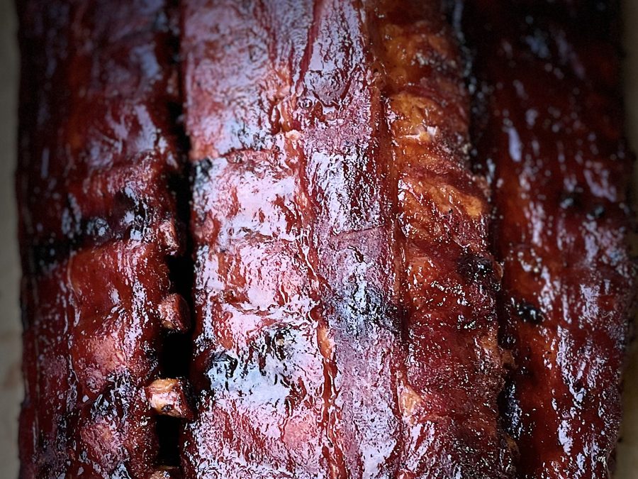Smoked pork ribs